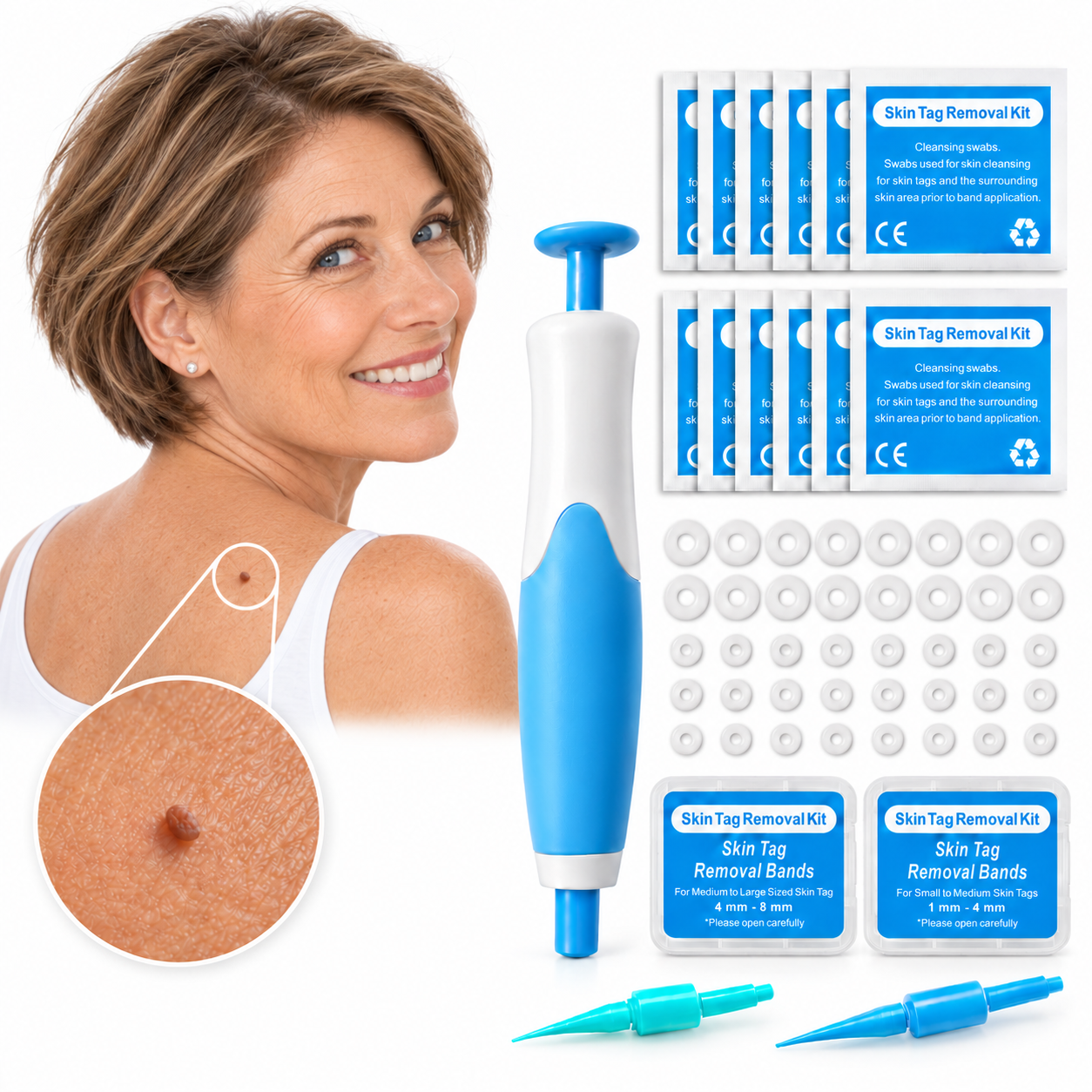 Skin tag removal set